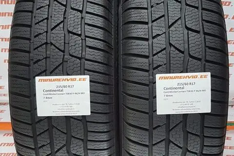 Подержанный нешипованная шина 215/60R17 Continental ContiWinterContact TS830P 96/H MO