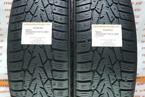 Used studded tire 215/60R17 Nokian Hakkapeliitta 7 SUV XL 100/T