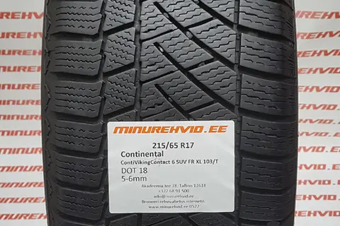 Kasutatud lamellrehv 215/65R17 Continental ContiVikingContact 6 SUV FR XL 103/T