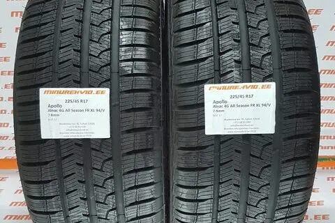 Kasutatud lamellrehv 225/45R17 Apollo Alnac 4G All Season FR XL 94/V