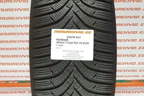 Kasutatud lamellrehv 225/45R17 Hankook Winter I Cept RS2 FR 91/H