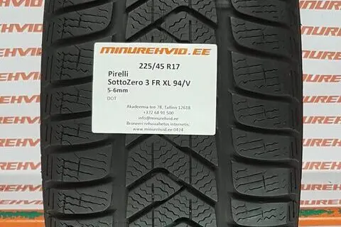 Kasutatud lamellrehv 225/45R17 Pirelli SottoZero 3 FR XL 94/V