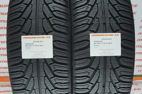 Kasutatud lamellrehv 225/45R17 Uniroyal MS Plus 77 FR XL 94/V