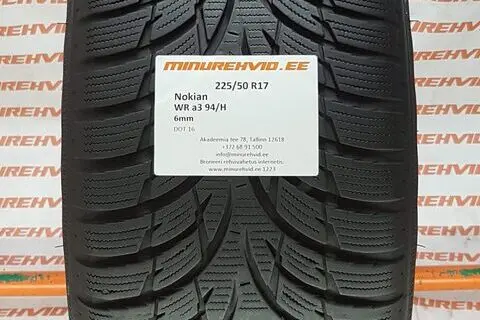 Kasutatud lamellrehv 225/50R17 Nokian WR A3 94/H