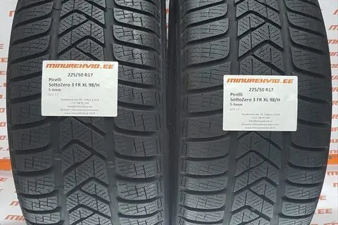 Kasutatud lamellrehv 225/50R17 Pirelli SottoZero 3 FR XL 98/H