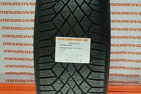 Подержанный нешипованная шина 225/55R17 Continental VikingContact 7 XL 101/T