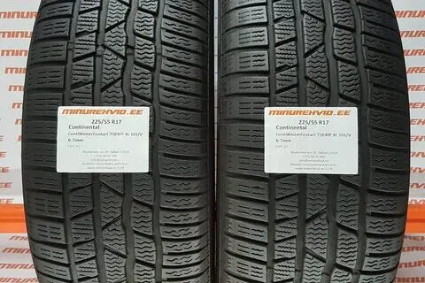 Подержанный нешипованная шина 225/55R17 Continental ContiWinterContact TS830P XL 101/V