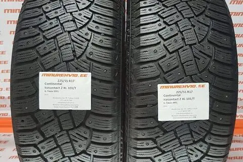 Used studded tire 225/55R17 Continental IceContact 2 XL 101/T