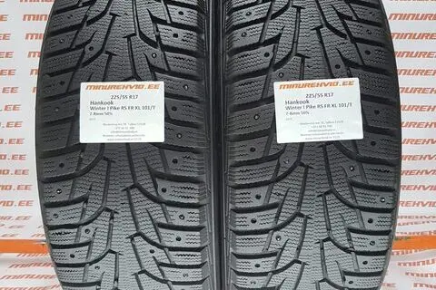 Used studded tire 225/55R17 Hankook Winter I Pike RS FR XL 101/T