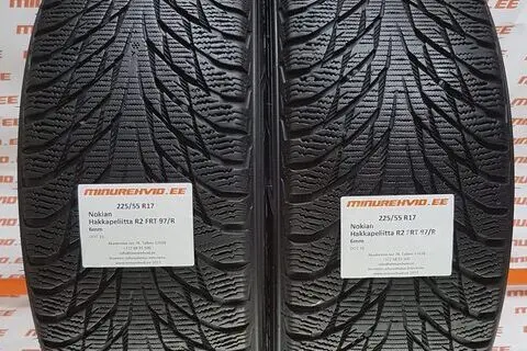 Подержанный нешипованная шина 225/55R17 Nokian Hakkapeliitta R2 FRT 97/R