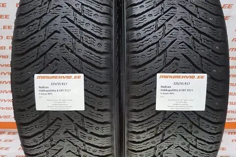 Used studded tire 225/55R17 Nokian Hakkapeliitta 8 FRT 97/T