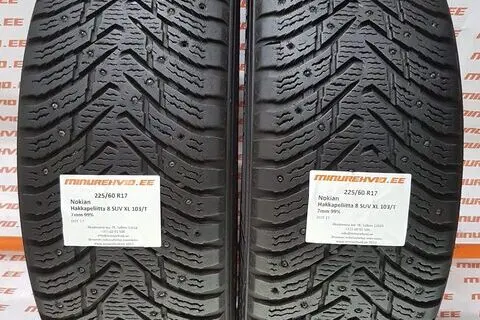 Used studded tire 225/60R17 Nokian Hakkapeliitta 8 SUV XL 103/T