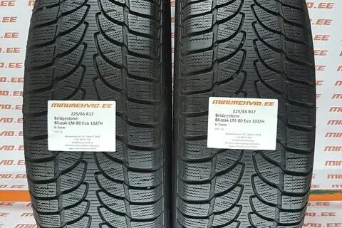 Подержанный нешипованная шина 225/65R17 Bridgestone Blizzak LM-80 Evo 102/H
