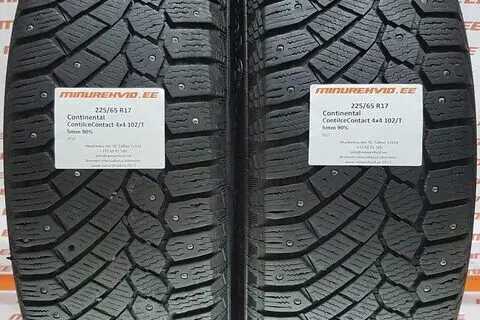 Used studded tire 225/65R17 Continental ContiIceContact 4x4 102/T/