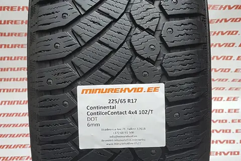 Kasutatud naastrehv 225/65R17 Continental ContiIceContact 4x4 102/T