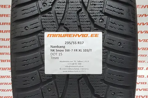 Kasutatud naastrehv 235/55R17 Nankang NK Snow SW-7 FR XL 103/T