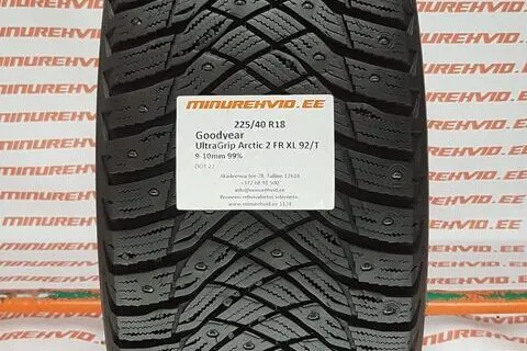 Kasutatud naastrehv 225/40R18 GoodYear UltraGrip Arctic 2 FR XL 92/T