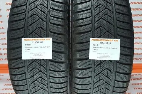 Kasutatud lamellrehv 225/45R18 Pirelli SottoZero 3 Winter FR XL 95/V RSC*