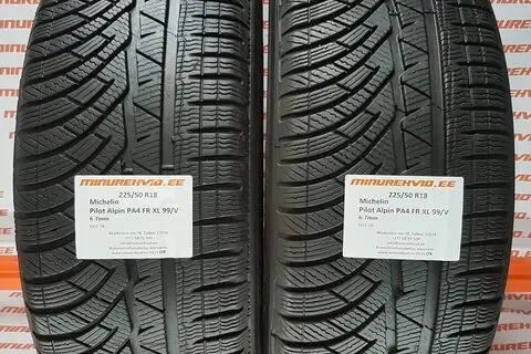 Kasutatud lamellrehv 225/50R18 Michelin Pilot Alpin PA4 FR XL 99/V