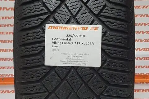 Used studless winter tire 225/55R18 Continental VikingContact 7 FR XL 102/T