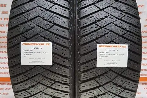 Kasutatud naastrehv 225/55R18 GoodYear UltraGrip Ice Artic SUV 4x4 FR XL 102/T