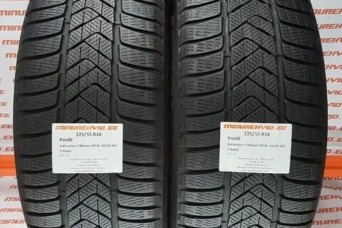 Used studless winter tire 225/55R18 Pirelli SottoZero 3 Winter FR XL 102/V AO