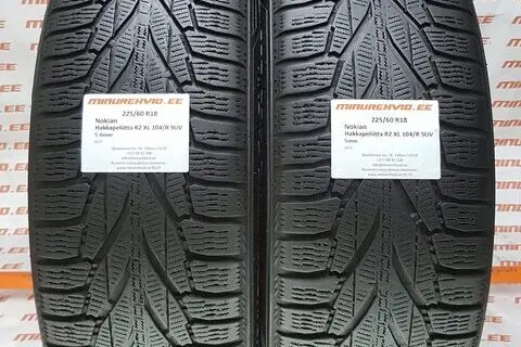 Used studless winter tire 225/60R18 Nokian Hakkapeliitta R2 SUV XL 104/R