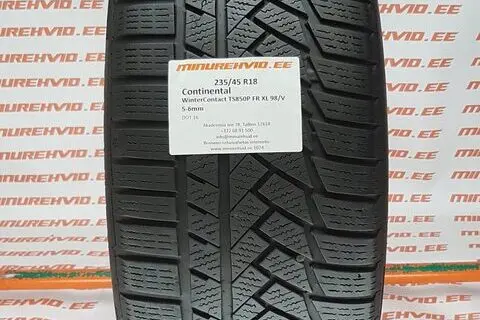 Подержанный нешипованная шина 235/45R18 Continental WinterContact TS850P FR XL 98/V/
