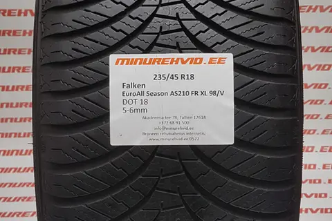 Подержанный нешипованная шина 235/45R18 Falken EuroAll Season AS210 FR XL 98/V