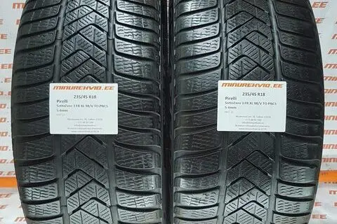 Подержанный нешипованная шина 235/45R18 Pirelli SottoZero 3 FR XL 98/V TO PNCS