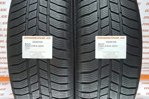 Подержанный нешипованная шина 235/60R18 Barum Polaris 3 FR XL 107/H