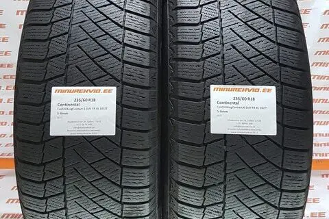 Подержанный нешипованная шина 235/60R18 Continental ContiVikingContact 6 SUV FR XL 107/T
