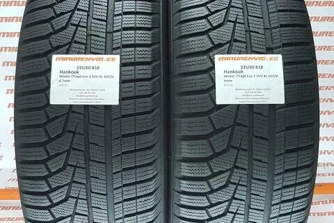Подержанный нешипованная шина 235/60R18 Hankook Winter I Cept Evo 2 SUV XL 107/H