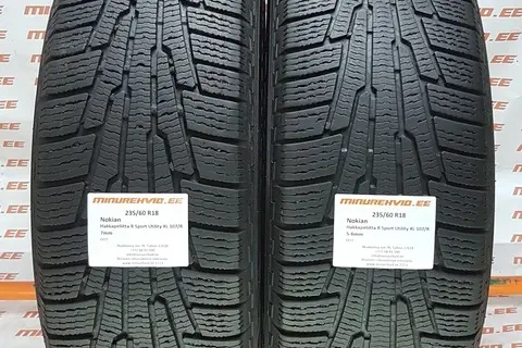 Подержанный нешипованная шина 235/60R18 Nokian Hakkapeliitta R Sport Utility XL 107/R