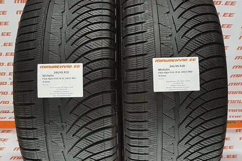 Подержанный нешипованная шина 245/45R18 Michelin Pilot Alpin PA4 FR XL 100/V MO