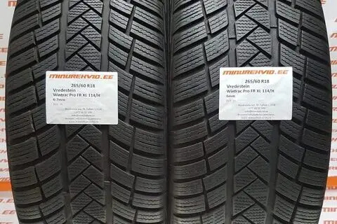 Подержанный нешипованная шина 265/60R18 Vredestein Wintrac Pro FR XL 114/H