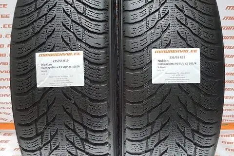 Kasutatud lamellrehv 235/55R19 Nokian Hakkapeliitta R3 SUV XL 105/R