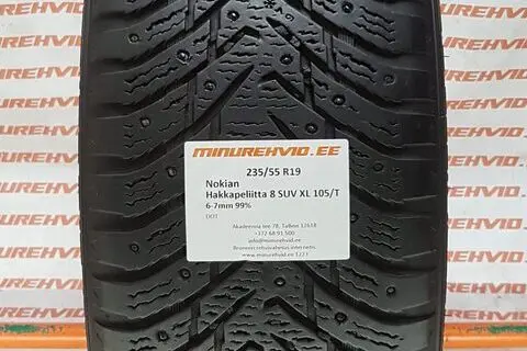 Kasutatud naastrehv 235/55R19 Nokian Hakkapeliitta 8 SUV XL 105/T/