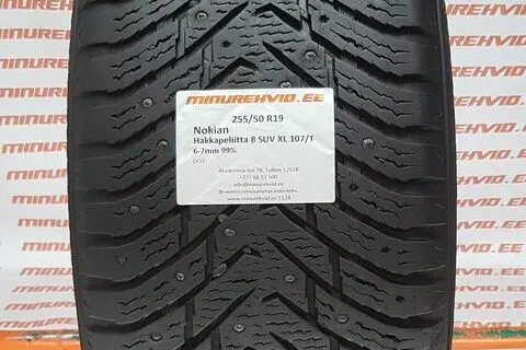 Kasutatud naastrehv 255/50R19 Nokian Hakkapeliitta 8 SUV XL 107/T