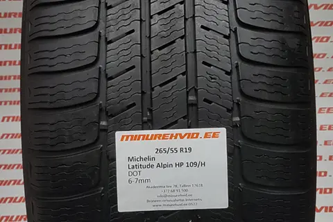 Kasutatud lamellrehv 265/55R19 Michelin Latitude Alpin HP 109/H