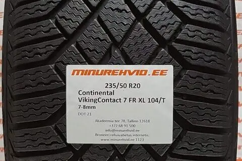 Kasutatud lamellrehv 235/50R20 Continental VikingContact 7 FR XL 104/T