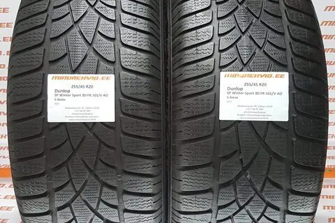 Kasutatud lamellrehv 255/45R20 Dunlop SP Winter Sport 3D FR 101/V AO