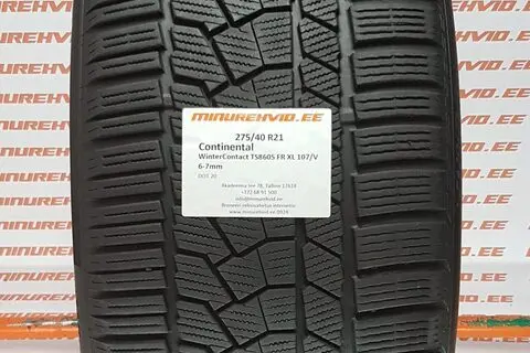 Kasutatud lamellrehv 275/40R21 Continental WinterContact TS860S FR XL 107/V
