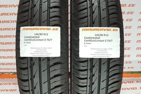 Used summer tire 145/80R13 Continental ContiEcoContact 3 75/T