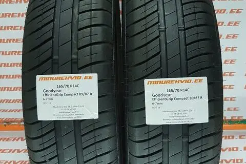 Used summer tire 165/70R14 GoodYear EfficientGrip Compact 89/87 R