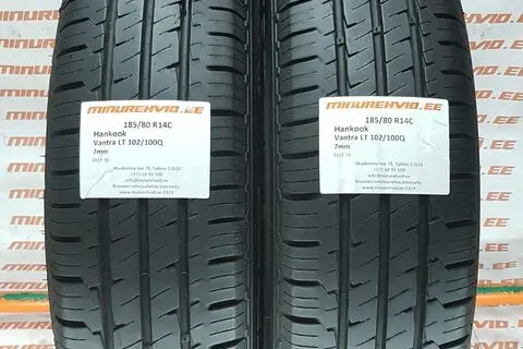 Used summer tire 185/80R14 Hankook Vantra LT 102/100Q