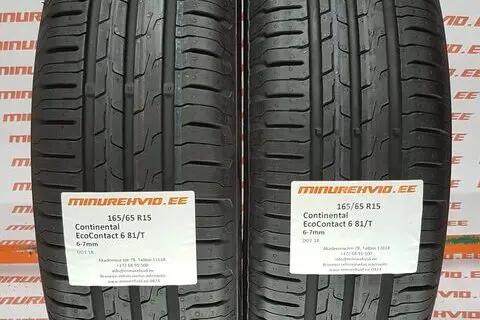 Used summer tire 165/65R15 Continental EcoContact 6 81/T