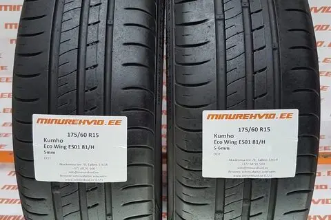 Used summer tire 175/60R15 Kumho Eco Wing ES01 81/H
