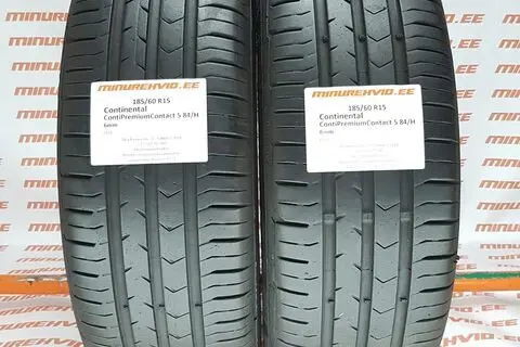 Подержанный летняя шина 185/60R15 Continental ContiPremiumContact 5 84/H
