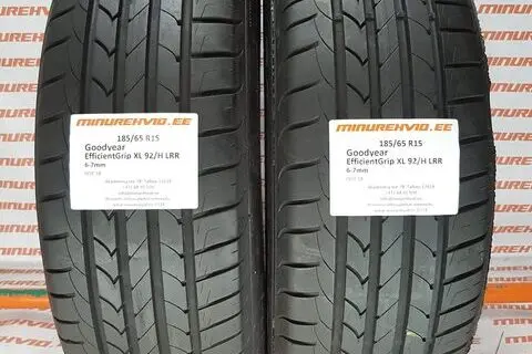 Подержанный летняя шина 185/65R15 GoodYear EfficientGrip XL 92/H LRR